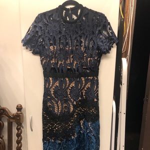 Self Portrait Prairie Midi Dress